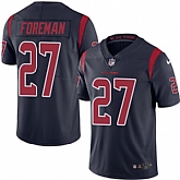 Nike Men & Women & Youth Texans 27 D'Onta Foreman Navy Color Rush Limited Jersey,baseball caps,new era cap wholesale,wholesale hats